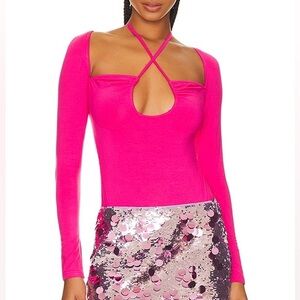 SUPERDOWN || Storme Bodysuit in Hot Pink - SZ Small ⭐️NEW W/ TAGS⭐️